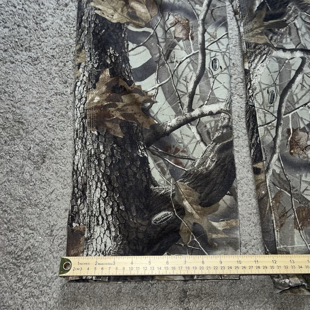 Vintage Realtree Camo Carhartt Canvas Cargo Jean Dungaree Fit Pants 44x30 - Picture 5 of 7